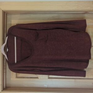 Pol top Heather maroon size L